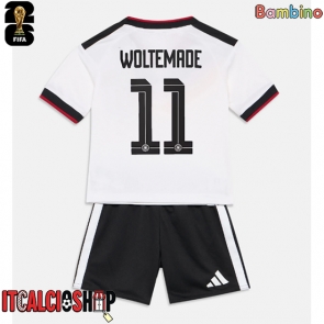 Germania Nick Woltemade #11 Prima Maglia Bambino Mondiali 2026 Manica Corta (+ Pantaloni corti)